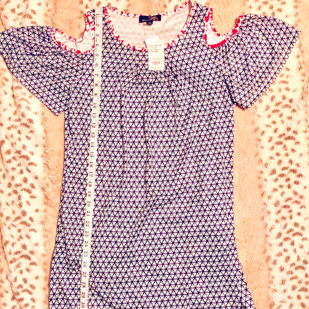 NWT SUZANNE BETRO Peek A Boo Shift Dress